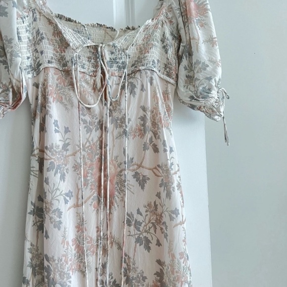 DOEN Vetiver Dress in Salt Floral | Romantic Cottagecore Maxi Dress | Size S - Picture 2 of 10